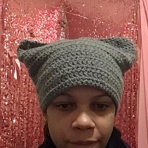 Cozy Gray Cat Ear Beanie